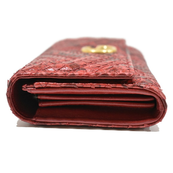 Gucci Continental Wallet Python Leather Red - Picture 3 of 11